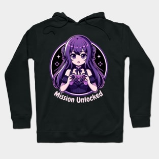Purple Gamer Girl Hoodie